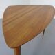 Mid-Century Triangular Teak Side Table, 1960s