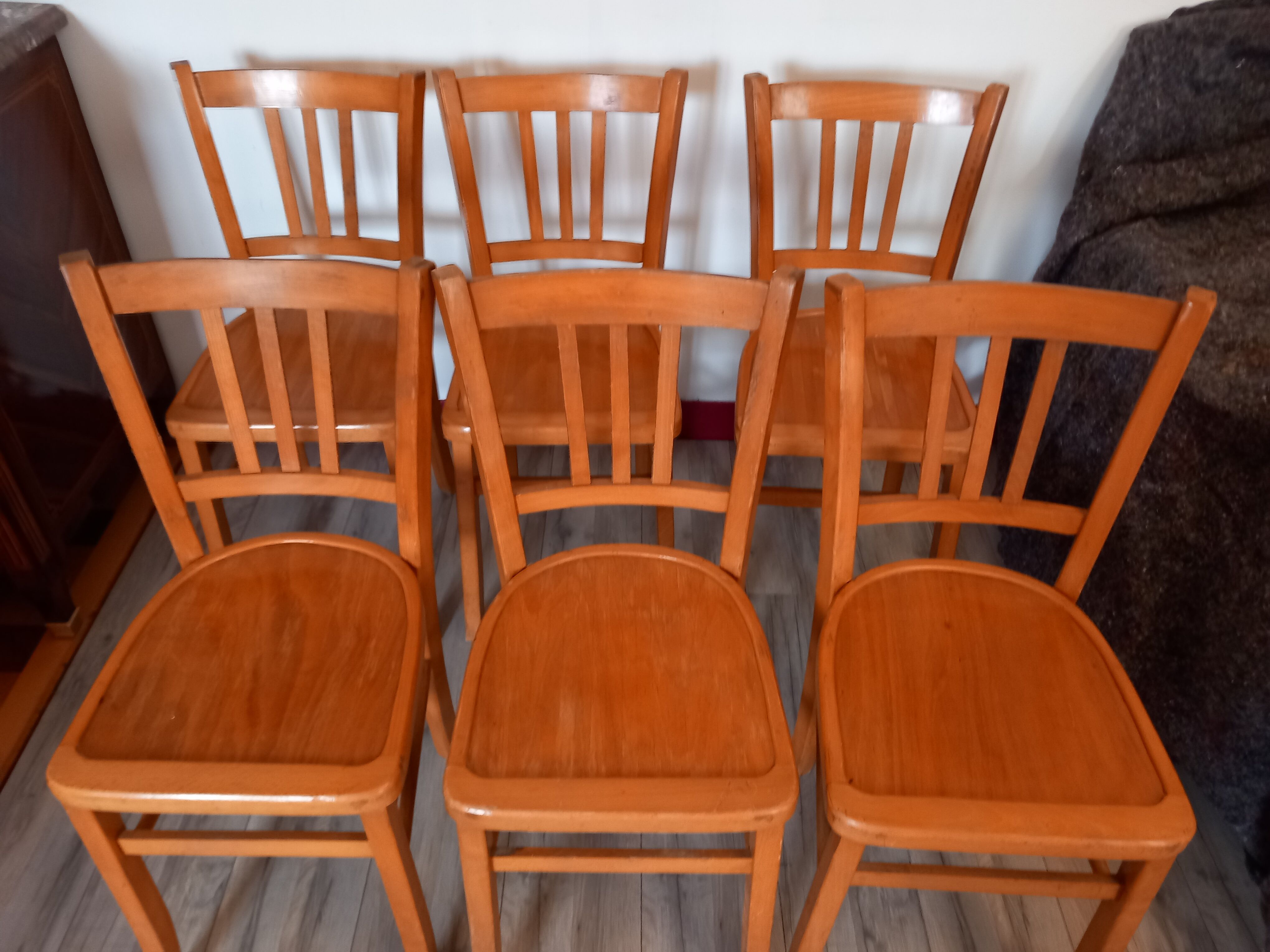 6 chairs luterma 1950