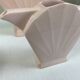 Théière art déco rose