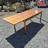 Vintage rectangular extendable teak table from the 60s