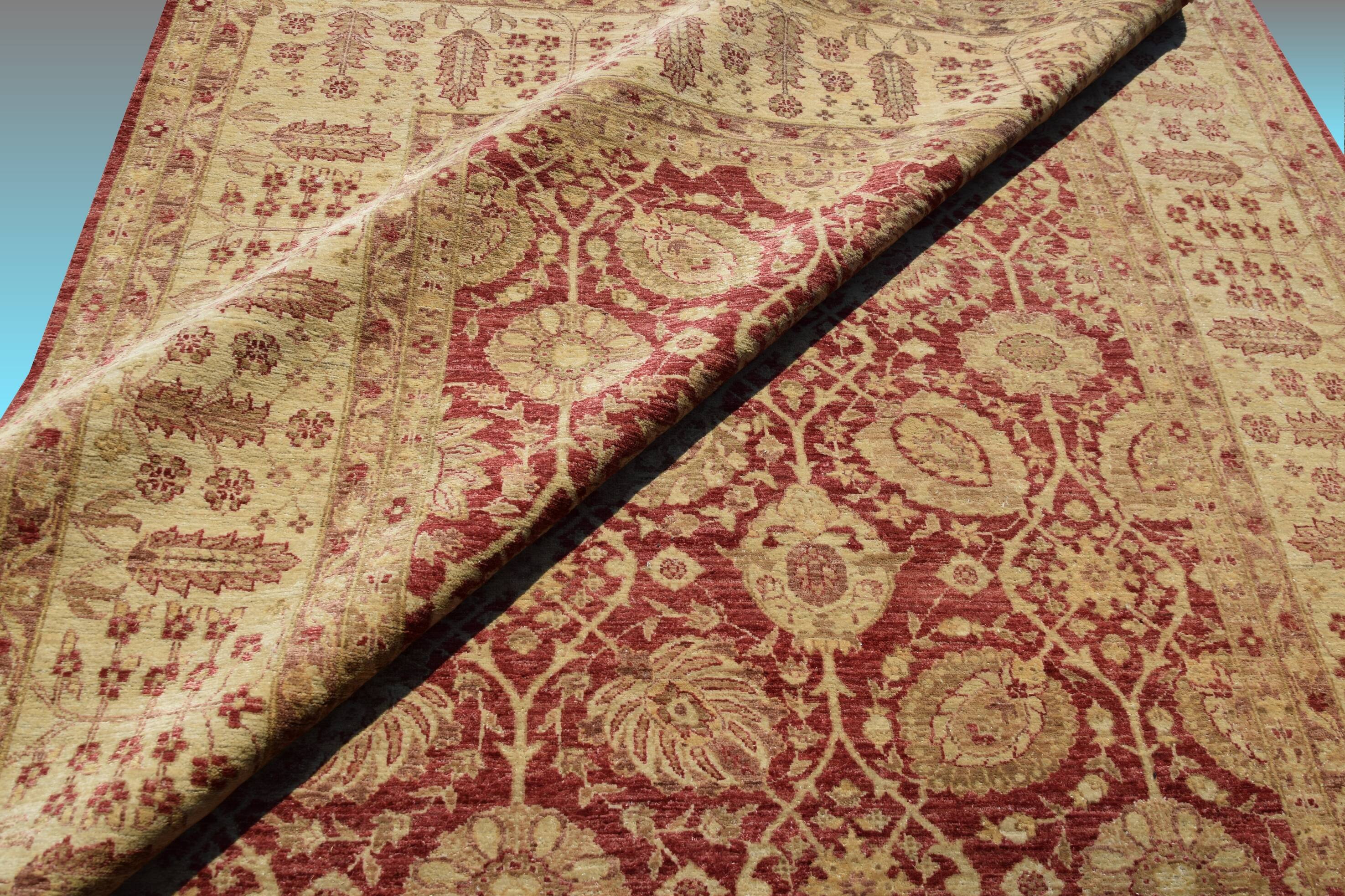 Large Ziegler Oriental Rug: 3.90 X 2.80 Meters - Handmade in wool