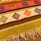 Colorful runner rug, handmade turkish kilim rug with ethnic patterns