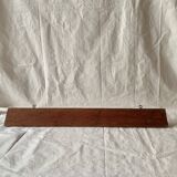 Vintage wooden wall-mounted coat rack with three double hooks