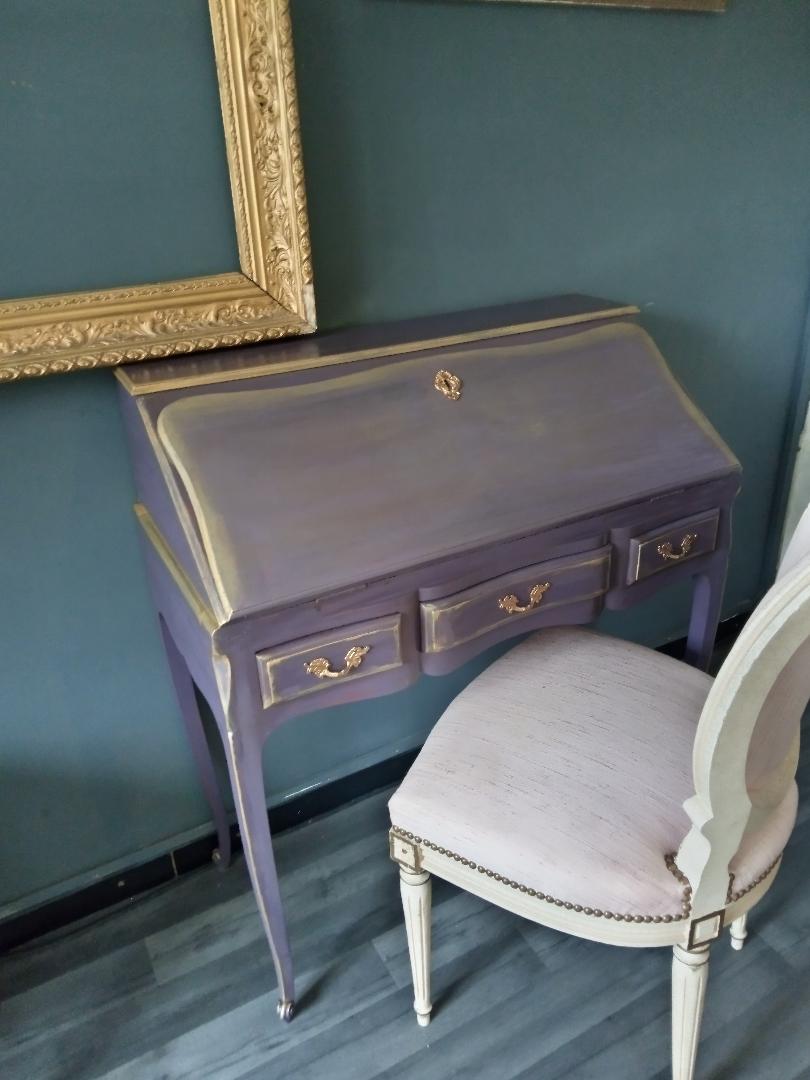 Secretary patinated Louis XV style