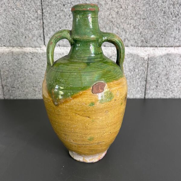 Cruche ancienne bicolore