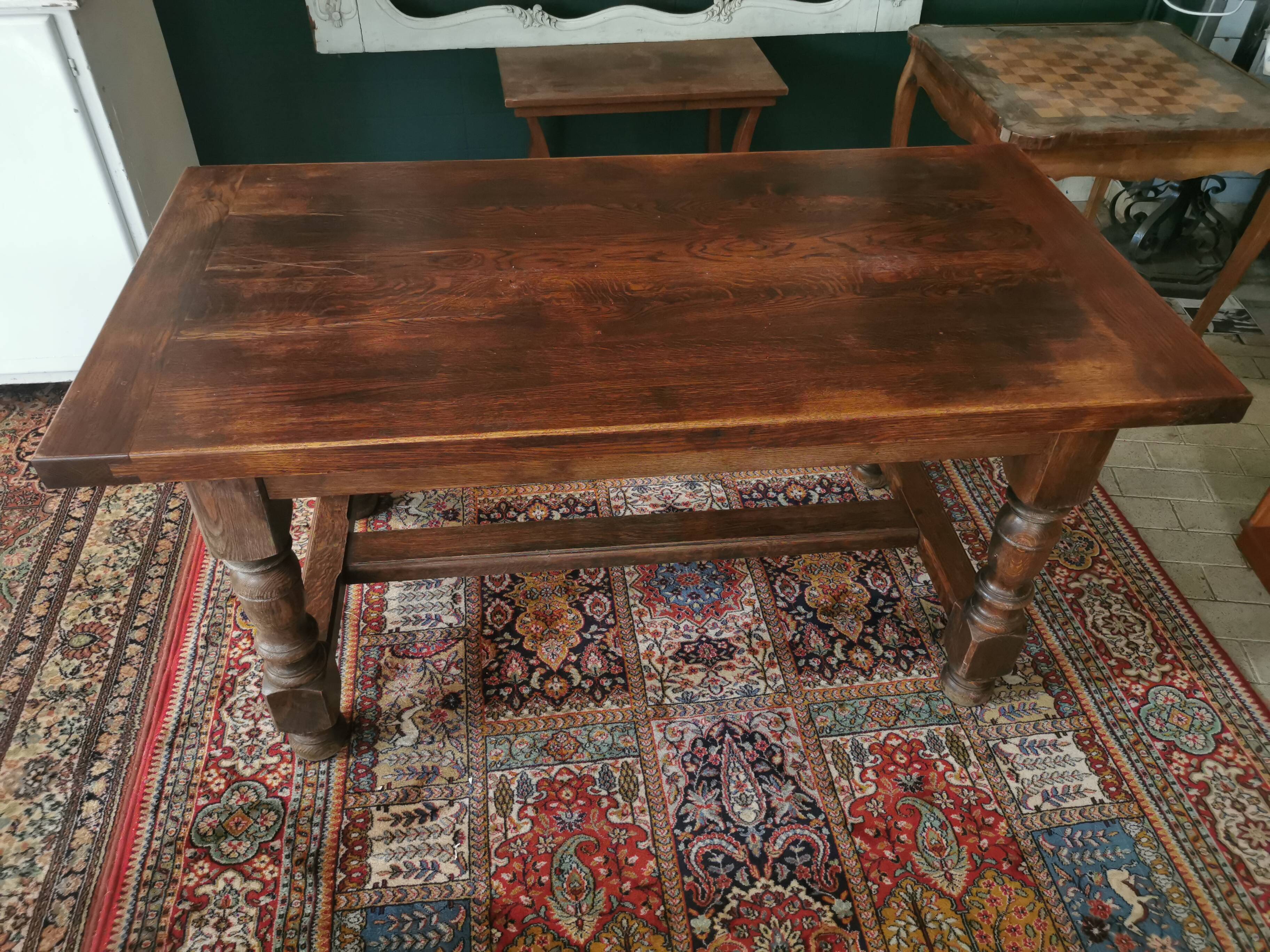 Walnut farmhouse table