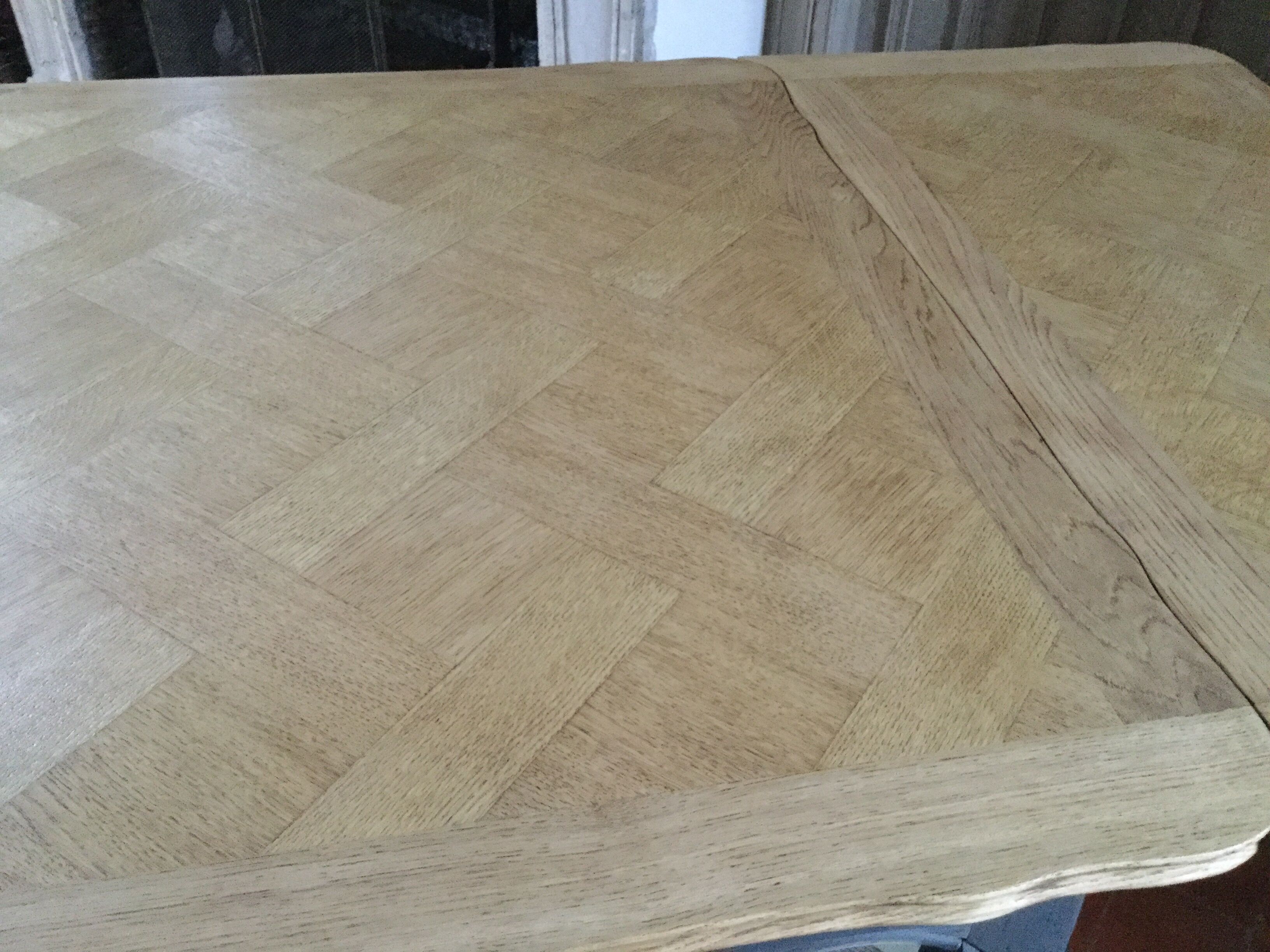 Old dining table with extensions