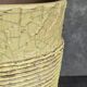 French Art-Deco ceramic vase cracked vanilla