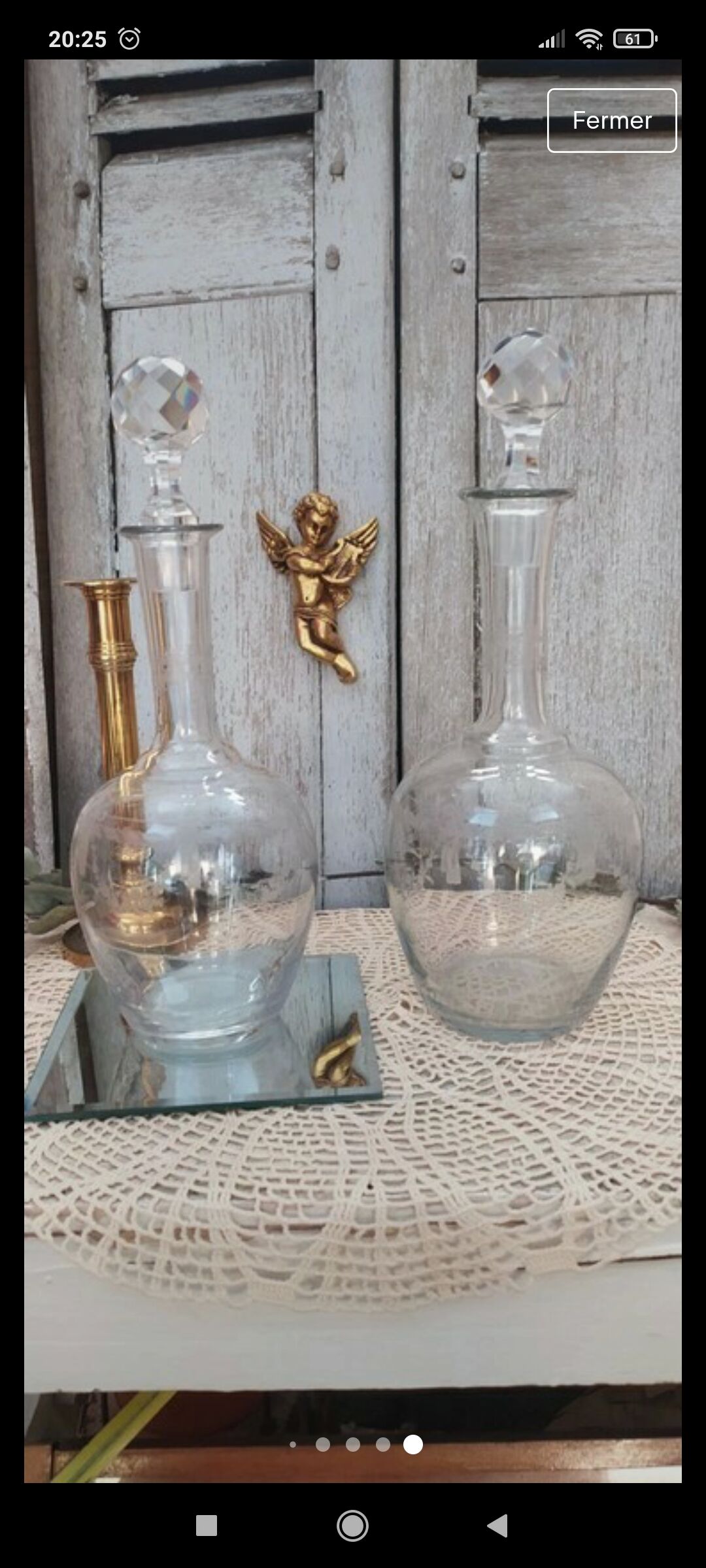 Vintage crystal carafe