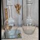 Lot de deux carafes vintage en cristal