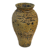Large textured ceramic vase – 1960s/70s – H 40 cm