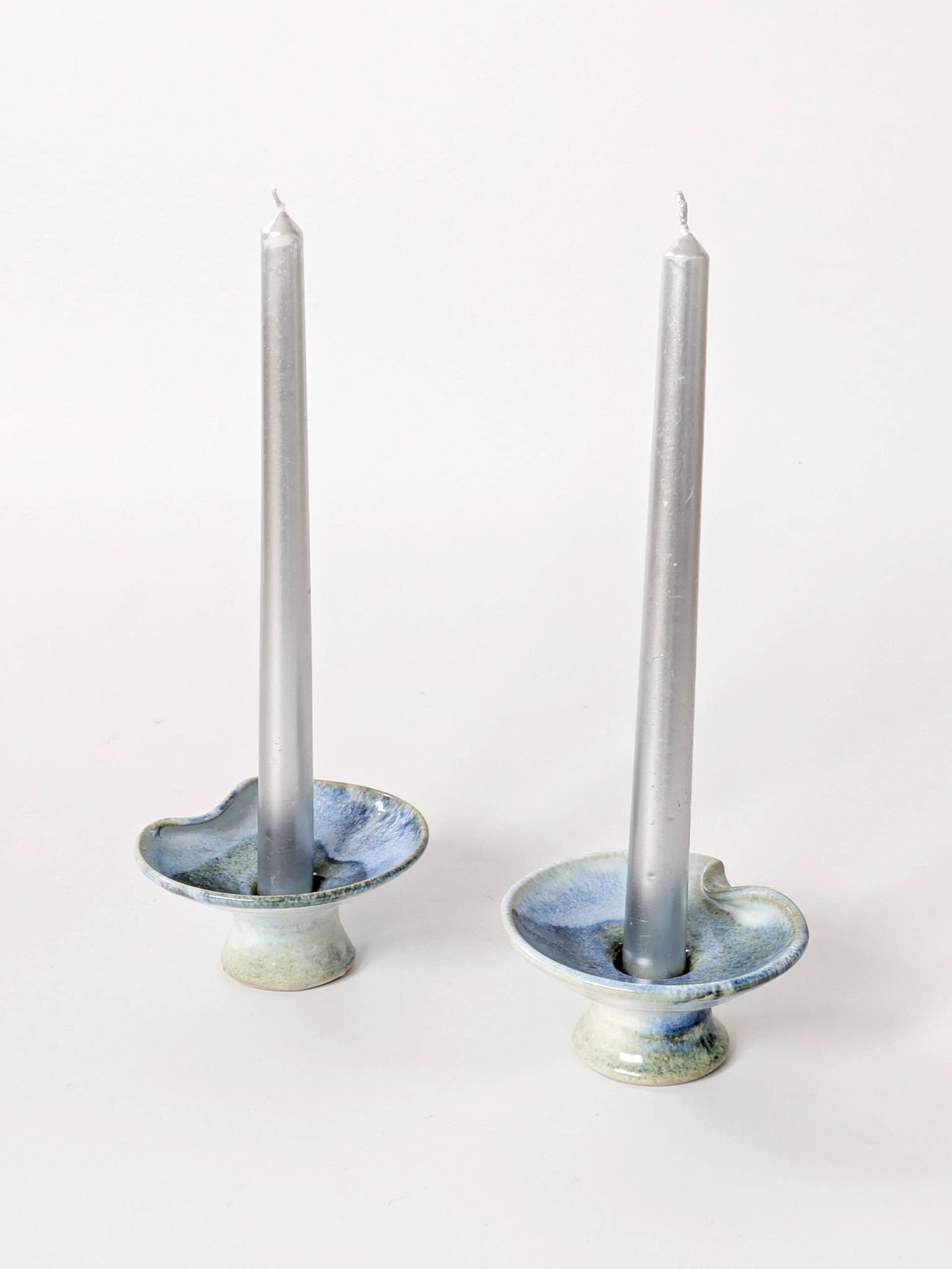 Pair of ceramic candle holders, West German, Till Sudeck, 1960s.