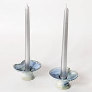 Pair of ceramic candle holders, West German, Till Sudeck, 1960s.