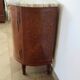 Small chest of drawers - Half-moon table - Louis XVI style - Elm burr veneer - Pla