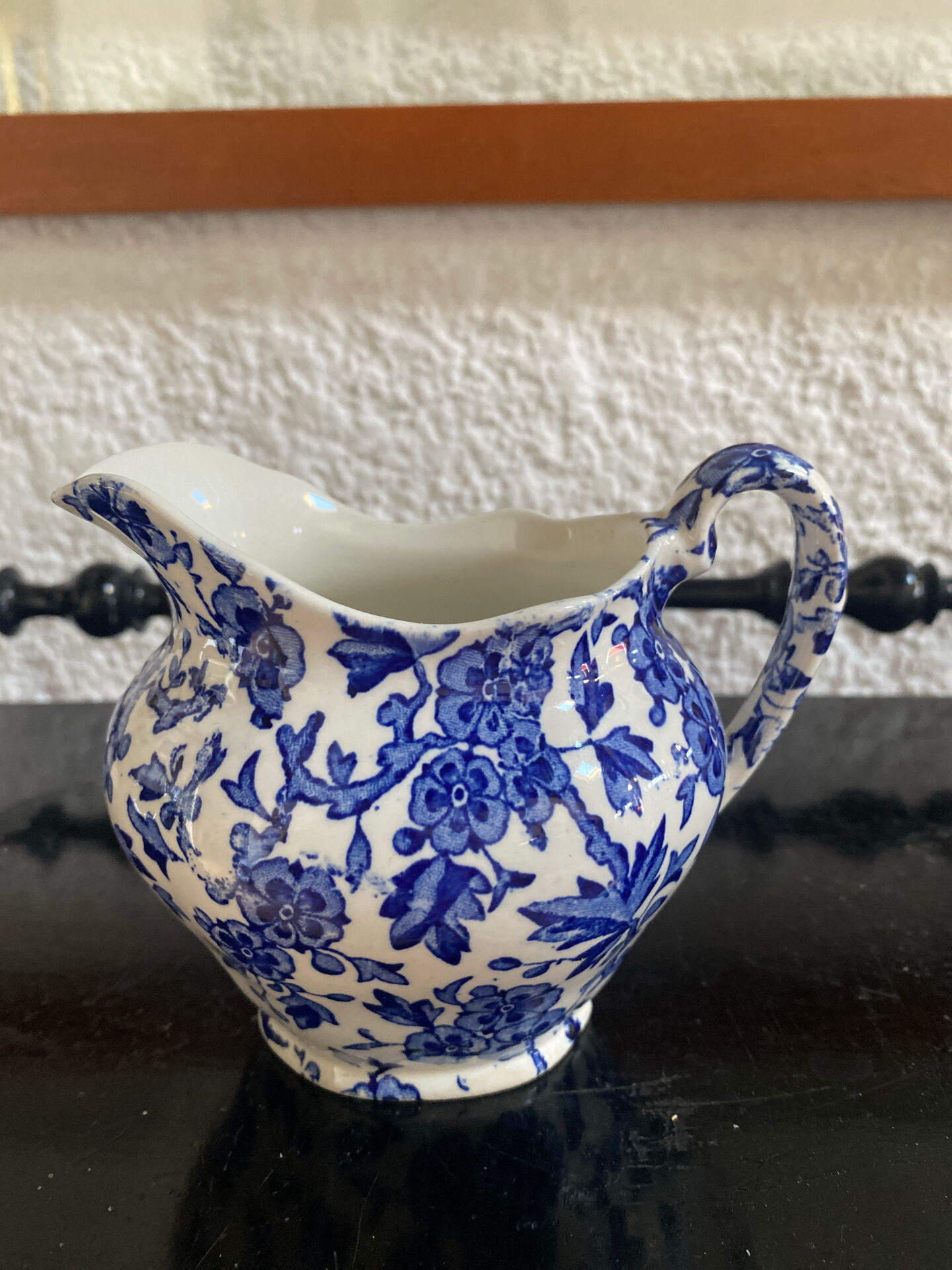 English cream jug stamped Burleigh
