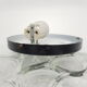 Square molded glass globe ceiling