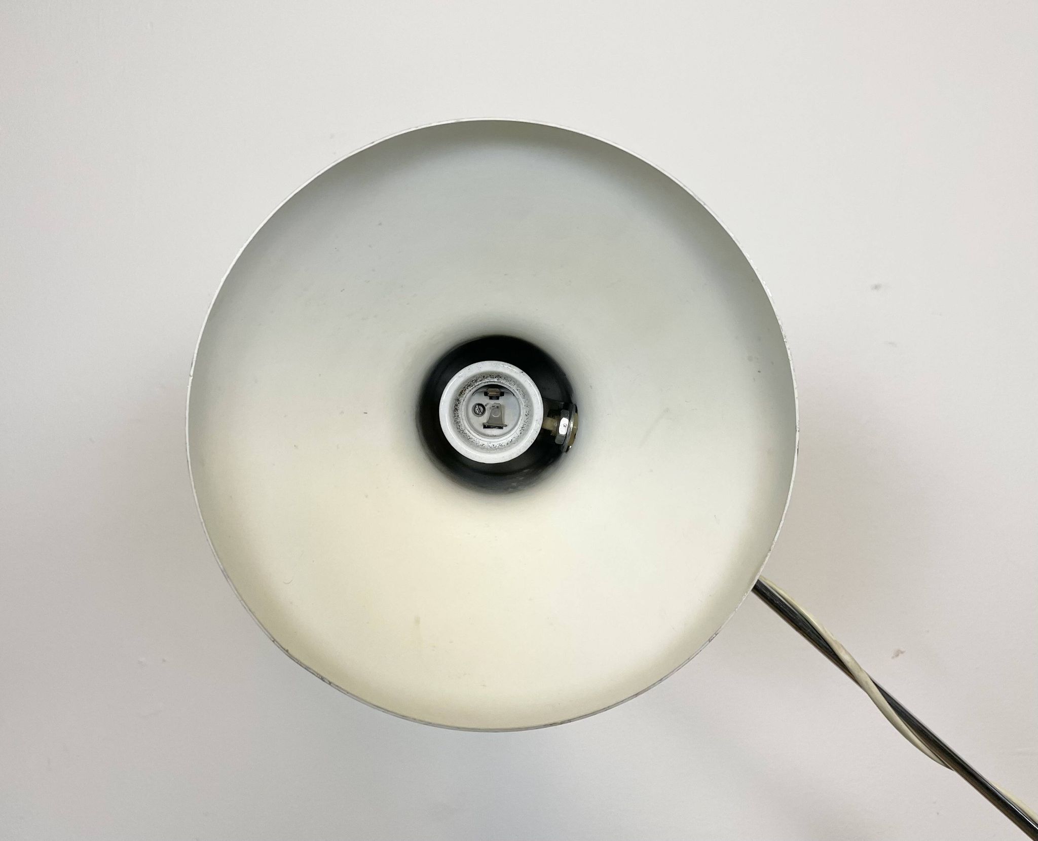 White table lamp by josef hurka for napako, 1960s