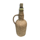 Bottle old woven wicker rattan