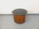 Table basse ronde teck italienne bar pivotant de Eugenio Gerli pour Tecno