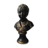 Buste d’enfant en plâtre effet bronze