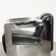 Industrial Aviator design armchair in cowhide finished with aluminium