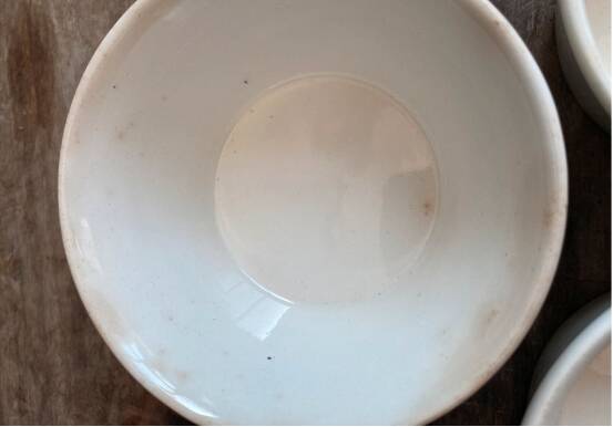 Set of 5 Vintage Boch Frères Ramekins / Small Bowls - Fruit Decor