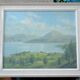 Tableau, peinture a l huile lac du salagou