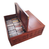 Table basse coffre acajou