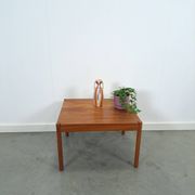 Vierkante Deense teak salontafel Magnus Olesen met ronde poten, nr.2
