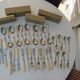 Set of 46 Cambridge ivory cutlery Scof France