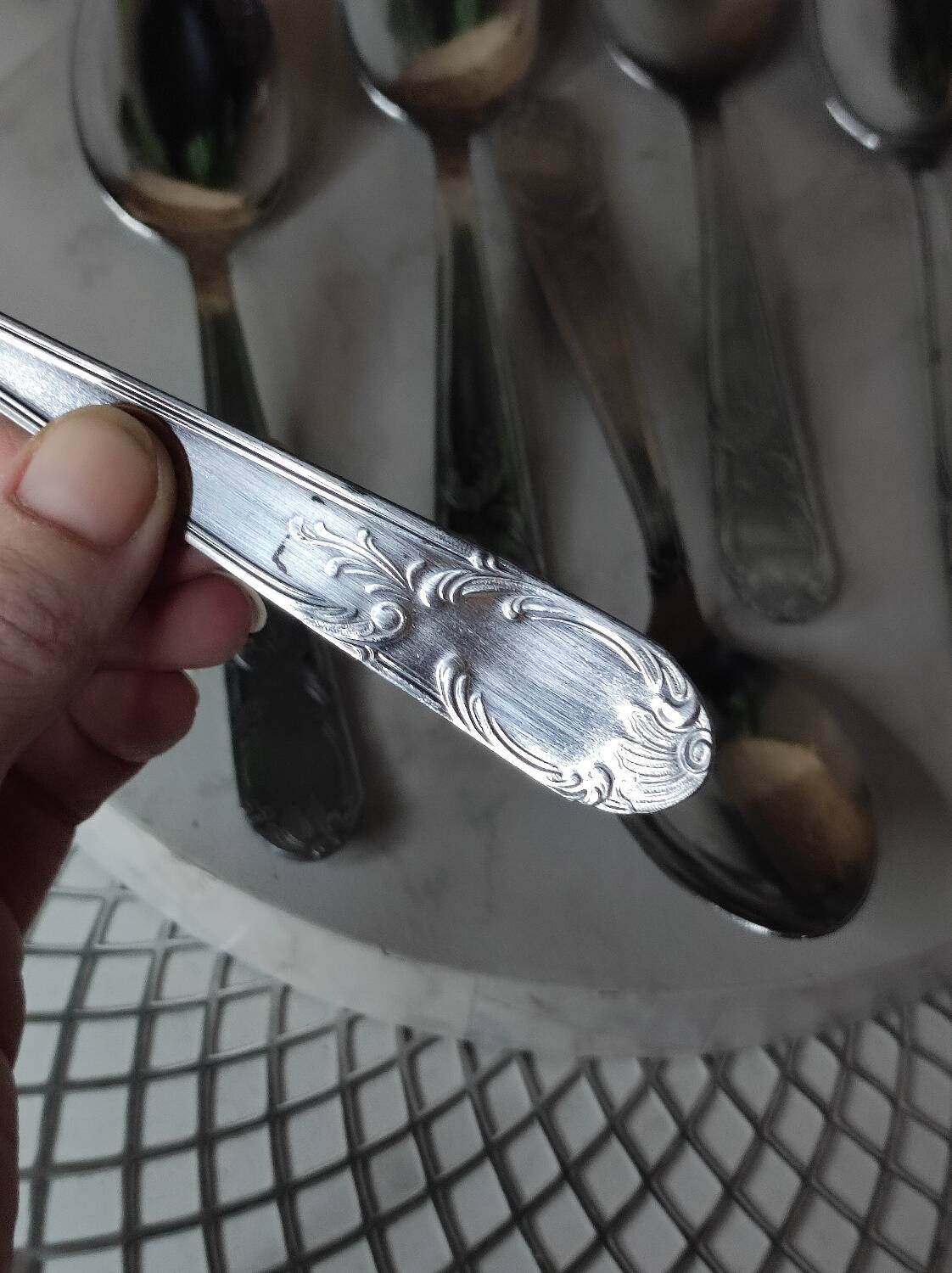 Old stainless steel cutlery