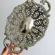 Metal presentation basket, vintage bread basket.