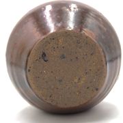 Brown ceramic wall vase by Guy Baudat, 1970s.
