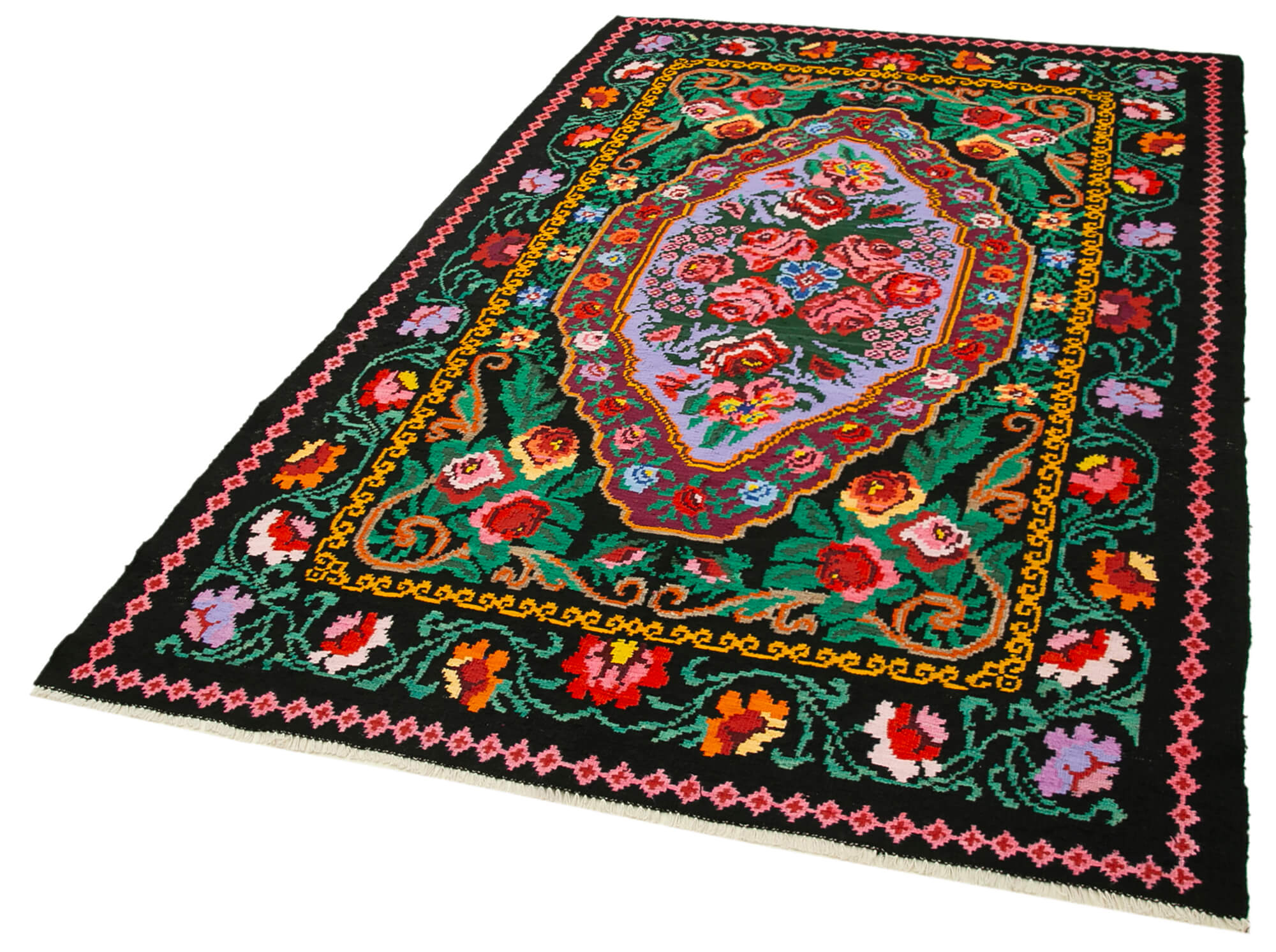 Moldovian rose kilim 246 x 151 cm