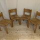 set of 4 chairs model "Meribel" by Charlotte Perriand