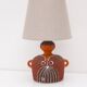 Scandinavian pottery table lamp by Thomas Hellström for Nittsjö, 1970s