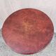 Vintage bistro side table with brown top