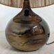 Vintage ceramic lamp and jute rope