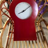 Clock, vintage ikea ps Red