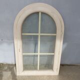 Arched window in pvc double glazing