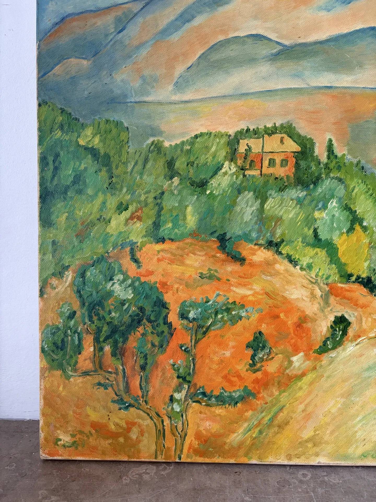 Route of the St Victoire Mountain, oil on canvas