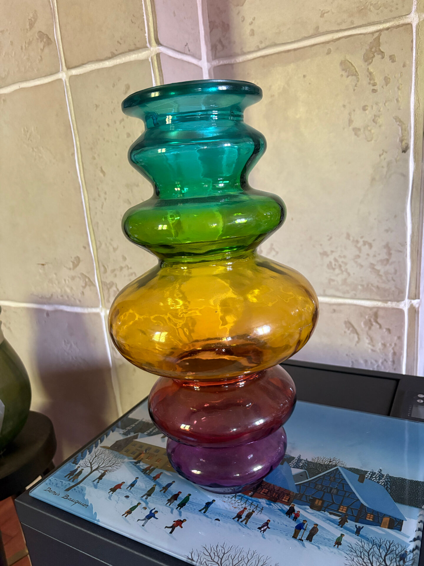 Multicoloured vase