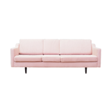 Pink velvet sofa, Danish design, 80's, production: Denmark