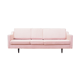 Pink velvet sofa, Danish design, 80's, production: Denmark