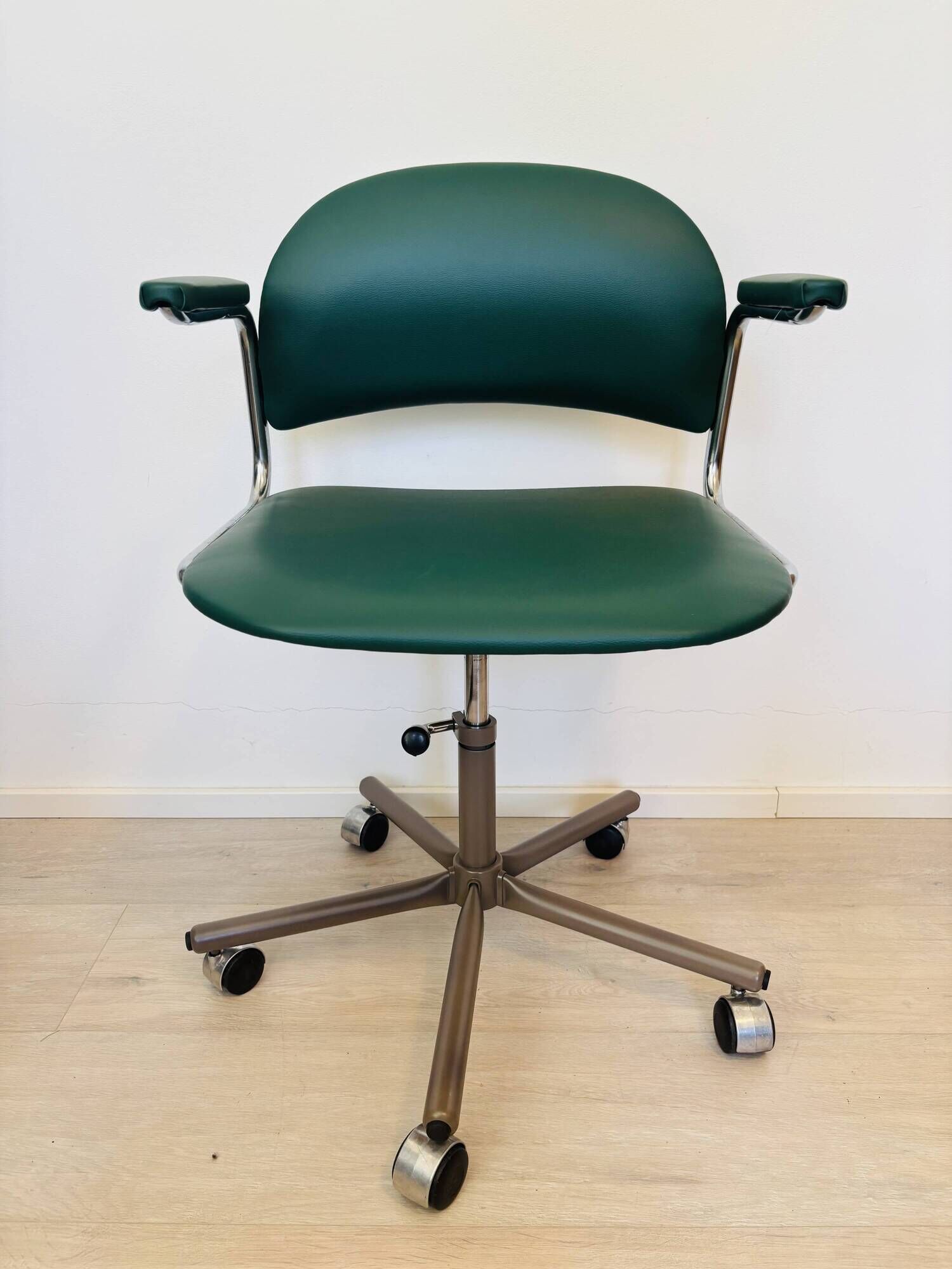 Vintage Dark Green Office Chair by Kovona K-107, Czechoslovakia 1970’s