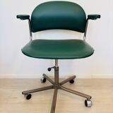 Vintage Dark Green Office Chair by Kovona K-107, Czechoslovakia 1970’s