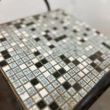 Vintage side table with tiles / plant table / bedside table