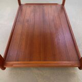 Scandinavian design teak bar cart, trolley, side table, 1960s