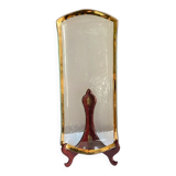 Glass dish signed Annie Glass 37/310 made in the USA 24k gold-plated rim