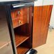 French Art Deco Half Cabinet in Black Lacquer and Mahogany, 1930